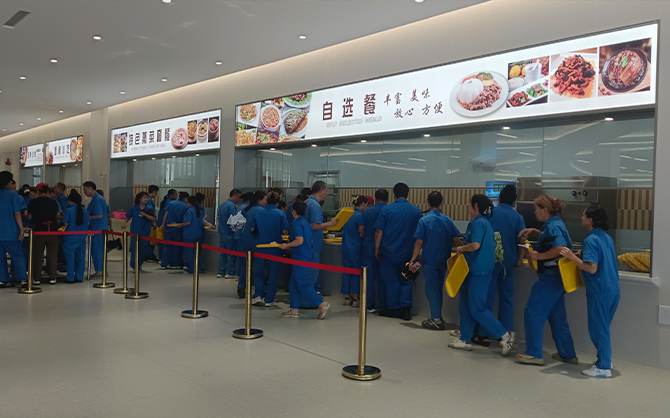 味萊客餐飲,企業(yè)食堂,就餐現(xiàn)場(chǎng)